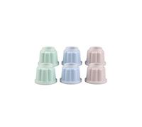 Lot de 6 moules à flans avec couvercle 6,3 x 7,5 cm Dr. Oetker Rétro