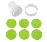 Lot de 6 moules à gâteau de lune en forme de fleur pour décoration de gâteau