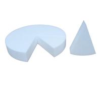 Lot de 6 moules à gâteau en forme de triangle en mousse, 9,5 x 9,5 x 5 cm
