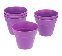 Lot de 6 moules à muffins en silicone anti-adhésif et réutilisable pour petits pots de fleurs