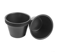 Lot de 6 moules à pudding en forme de moule pour tartes aux œufs, puddings, popovers, muffins et gâteaux dans des friteuses à air et des petits fours de comptoir (tasse haute de 200 ml)
