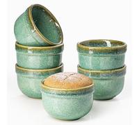 Lot de 6 Moules à Soufflé, 180 mL Ramequins Rond, Bol à Sauce Tapas, Moules pour Pudding, Creme Brulee, Bol à Dessert, Four et Micro-onde Convient
