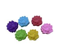 Lot de 6 moules de cuisson en silicone réutilisables en forme de fleur, faciles à nettoyer, anti-adhésifs, moules à dessert pour la pâtisserie et la décoration de gâteaux