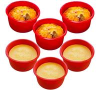 Lot de 6 moules en silicone antiadhésifs pour gâteaux au chocolat 10 cm