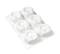 Lot de 6 moules en silicone en forme de cœur pour la Saint-Valentin, mousses romantiques, gâteaux, glaces, desserts, outils de cuisson sûrs pour la Saint-Valentin