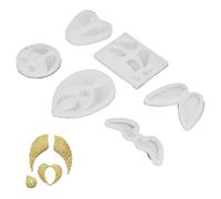 Lot De 6 Moules En Silicone, Moules à Chocolat Moules En Silicone En Forme D'ailes D'ange Antiadhésifs Moule Pour Fondant, Gâteau, Cupcake