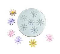 Lot de 6 moules en silicone pour loisirs créatifs, rose, pomme de pin, marguerites, décorations florales, savons, chocolats, matériaux flexibles pour la fabrication de bijoux en résine
