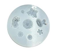 Lot de 6 moules en silicone pour loisirs créatifs, rose, pomme de pin, marguerites, décorations florales, savons, chocolats, matériaux flexibles pour la fabrication de bijoux en résine