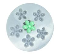 Lot de 6 moules en silicone pour loisirs créatifs, rose, pomme de pin, marguerites, motifs floraux pour la cuisson, le savon, la décoration de chocolat, matériaux flexibles pour décoration de gâteaux