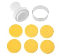 Lot de 6 moules ronds en forme de fleur pour décoration de gâteaux Motif lune