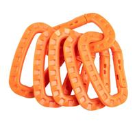 Lot de 6 mousquetons tactiques - Mousquetons en plastique durable - Engrenage à ressort léger