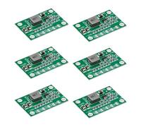 Lot de 6 MP1584EN Ultra Petit DC-DC, Mini 360 Buck Converter Abaisseur de Tension Entrée 5V-15V Sortie Réglable 1.25V 1.5V 1.8V 2.5V 3.3V 5V Module Alimentation 3A Haute Efficacité DIY pour Arduino