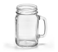 Lot de 6 Mugs bocal en verre avec anse - 48 cl