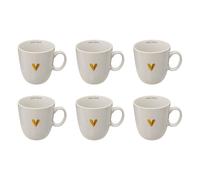 Lot de 6 Mugs en Céramique "The Floral" 30 lanc