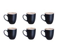Lot de 6 mugs en grès blanc 40cl Björn