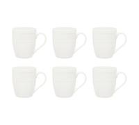 Lot de 6 Mugs en Porcelaine "Perle" 35 lanc