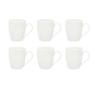 Lot de 6 Mugs en Porcelaine ""Perle"" 35 lanc