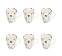 Lot de 6 Mugs en Porcelaine "Umami Fleur" 31 leu