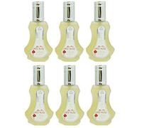 Lot De 6 Musc Parfum Red Rose AL REHAB 35ml Eau de Parfum Unisexe Parfum Arabe Homme Oud Femme Attar Oriental Halal NOTES : Rose, Vanille, Floral, Patchouli et Musc