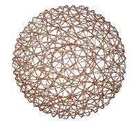 Lot de 6 napperons en papier fin et corde pour décoration de table de restaurant, jardin d'enfants, loisirs créatifs (kaki, taille unique)