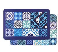 Lot de 6 nappes Bleu Maiolica