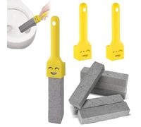 Lot de 6 nettoyeurs de toilettes en pierre ponce avec 2 poignées