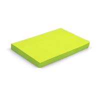 Lot de 6 notes adhésives amovibles pour la maison, le bureau et l'école - 76 mm x 127 mm - 100 feuilles par bloc - Vert vif