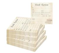Lot de 6 notes adhésives rétro pour les amateurs de livres et les lecteurs, 7,6 cm pour lire des journaux, des critiques de livres, des enregistrements de lecture pour lecteurs de vers