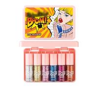 Lot de 6 ombres à paupières liquides brillants - Pigment intense et scintillant - Imperméables - Pour le maquillage des yeux