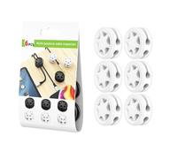 Lot de 6 organiseurs de cordon de charge portables avec enrouleur de câble USB flexible