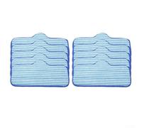 Lot de 6 ou 10 chiffons en microfibre pour nettoyeur vapeur Dupray Neat - Tampons de nettoyage réutilisables 28 x 11,5 cm, compatibles avec les balais à vapeur ménagers pour tapis en bois dur (6)