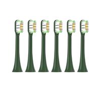 Lot de 6 ou 12 têtes brosse à dents, compatibles avec les brosses poils souples X3/X3U/X5, emballées sous vide(6VanGoghGreen)