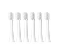 Lot de 6 ou 12 têtes de brosse de rechange, compatibles avec les brosses à dents électriques MIJIA T100 et Mes603, aspirateur intégré, poils souples DuPont, embouts adaptés.(T100-WH-6PCS)