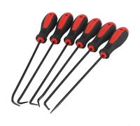Lot de 6 outils de crochetage de voiture extra long de 230 mm avec poignée rigide pour joint torique, joint d'huile, fusible, nettoyeur de rondelles, démontage automatique