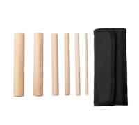 Lot de 6 outils de fabrication de bijoux en bois faits à la main pour former des fils