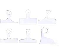 Lot de 6 outils de guidage de coupe en acrylique transparent de 24 x 20 cm | Méthode de traçage simple, contour précis, coupes précises à chaque fois, facile à utiliser pour tous les niveaux de