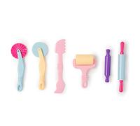 Lot de 6 outils de modelage d'argile résistants pour pâte à modeler - Outils de pâte à modeler - Jouet de cuisine à utiliser avec de l'argile à modeler (gâteau)