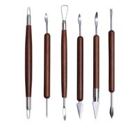 Lot de 6 outils de modelage, outils de poterie pour pâte à modeler à | Kit d'outils de modélisation pour bricolage, poterie et outils en céramique