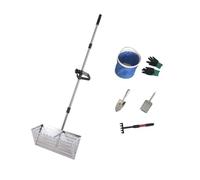 Lot de 6 outils de plage antirouille avec pelle et gants pour récolter efficacement les coquillages et le jardinage