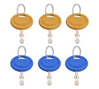 Lot de 6 outils de remplacement permanents pour débroussailleuse, mesures spécifiées OEM avec construction anti-oxydation et porte-clés résistant à l'oxydation