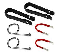 Lot de 6 outils de retrait de cache-boulons de roue, extracteur de capuchon d'écrou de pneu, pince à épiler pour clés de voiture
