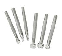 Lot de 6 outils d'estampage pour cuir