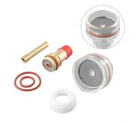 Lot de 6 outils TIG pour torche de soudage WP avec tasse en verre, corps de pince en cuivre et lentille de gaz de torche pour WP 17/18/26