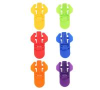 Lot de 6 ouvre-boîtes manuels - Accessoire d'ouverture de canette - Anneaux de bière - Outil de traction pour la texture