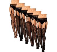 Lot de 6 paires de bas bas bas en résille pour femme - - Medium-Large