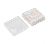 Lot de 6 paires de boucles d'oreilles à tige en résine avec motif papillon et lune pour femme, silhouette raffinée, construction légère pour un style sans couture (05)