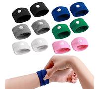 Lot de 6 paires de bracelets anti-nausée pour enfants et adultes, bracelets anti-mal des transports pour Mornig en voiture, en mer, en vol