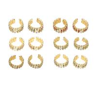 Lot de 6 paires de bracelets Dieu pour Ganesh/Laddu Gopal/Devi Maa/Radha Krishna Haar Sringar - Statue de dieu pour tous les dieux - Pour fête traditionnelle indienne Navratri - Pendaison de