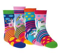 Lot de 6 paires de chaussettes amusantes et colorées pour homme et femme, Motif licorne, 39-42