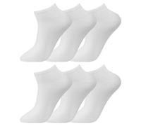 Lot de 6 paires de chaussettes basses unisexes en coton pour garçons et filles - Confortables à porter au quotidien